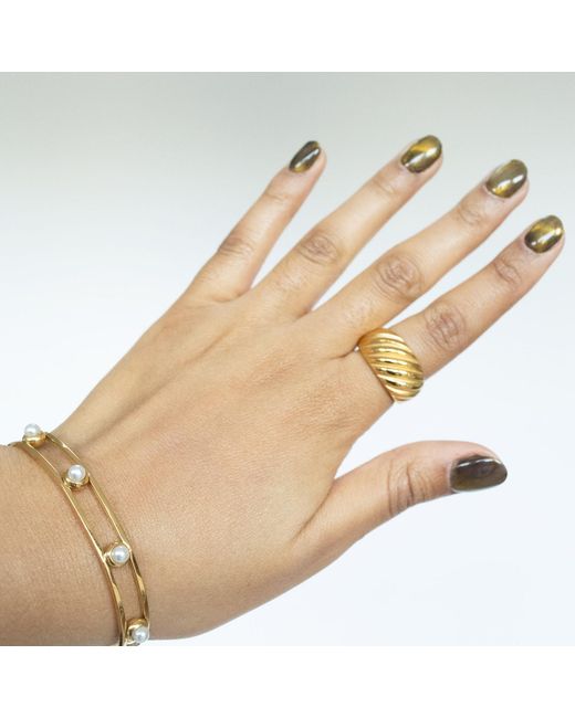 Superdivajewellery Metallic Gigi Pearl Bangle