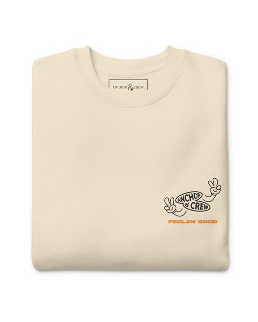 Anchor and Crew Neutrals Natural Lemon Fresh Dial-A-Local Organic Cotton Sweatshirt