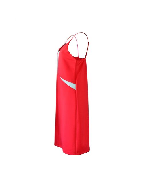 Laura Daili Red Geometric Grace Midi Dress