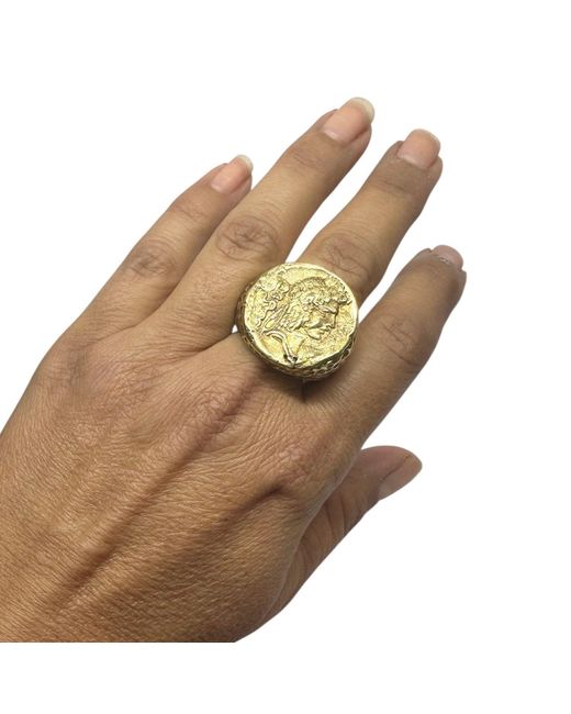 Tg-Jewellery by Tamara Gervasio Metallic Chunky Roman Coin Ring