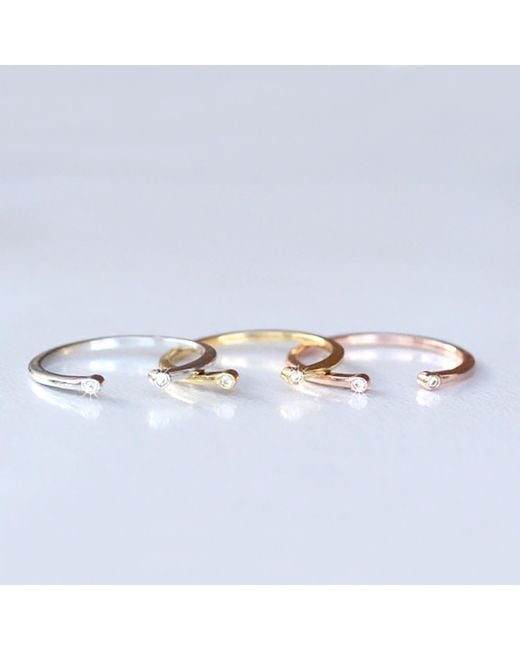 VicStoneNYC Fine Jewelry White Natural Diamond Open Cuff Solid Ring