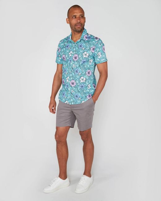 Lords of Harlech Blue Scott Meadow Flora Shirt for men