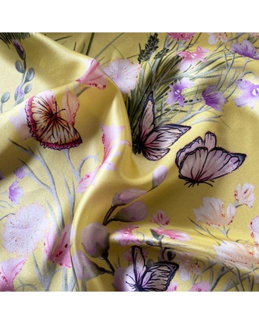 Ralufineart Yellow Silk Scarf Life In The Meadowland