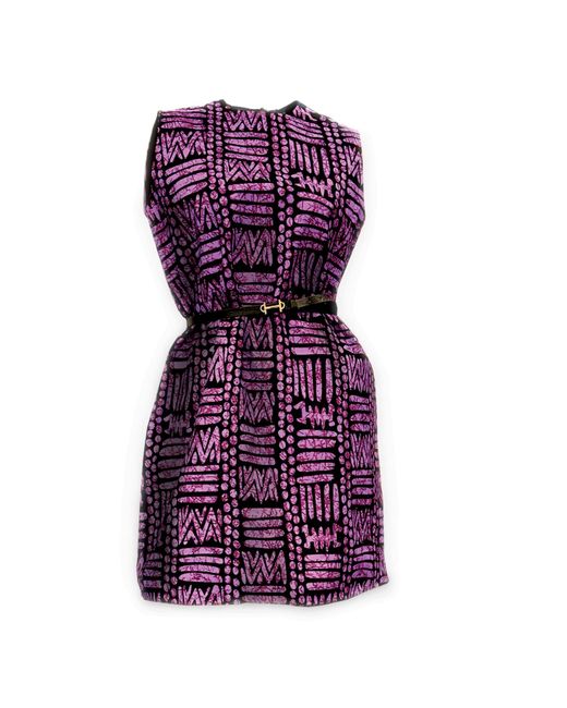 Chuks Collins Purple Ajah New Collection Drop2- A-Line Shift Dress