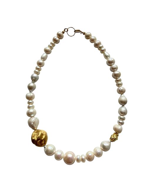 Larsuu Metallic Pearl Necklace
