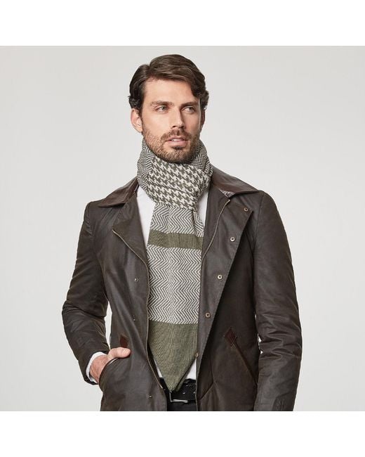 SEREN LONDON Gray Classic Scarf for men