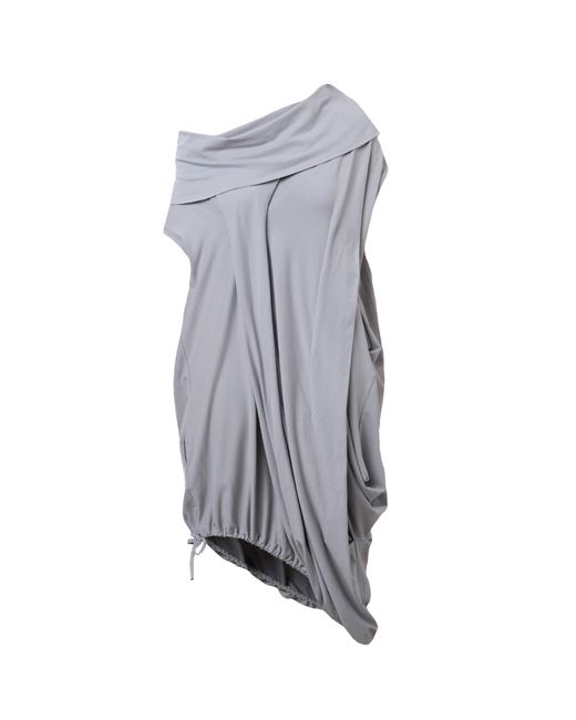 Metamorph Gray Asymmetrical Maxi Dress