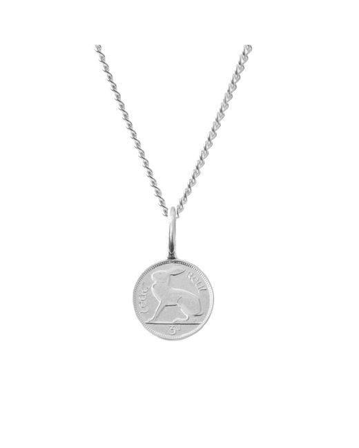 Katie Mullally Metallic Irish 3D Coin & Chain for men