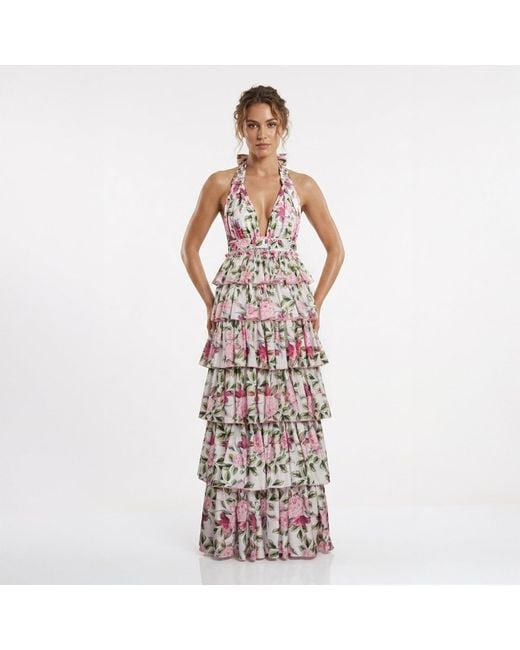 Nur Karaata White Florentina Dress