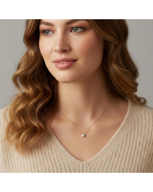 BLOOMTINE | Earth Angel HQ Metallic Illuminess Sterling 6Mm Moissanite 'The Light Inside You' Choker