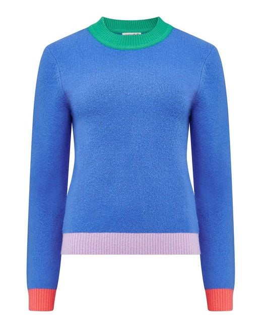 Sugarhill Blue Honor Sweater, Colour Block
