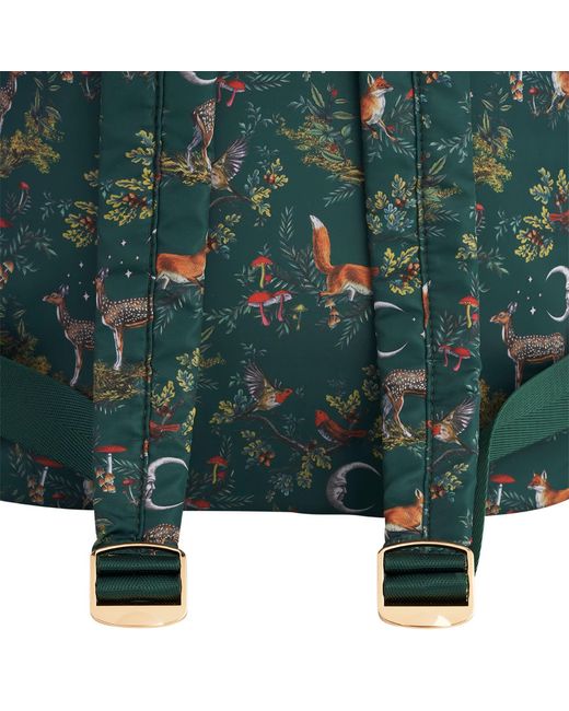 Fable England Green Into The Woods Buckle Backpack Medium