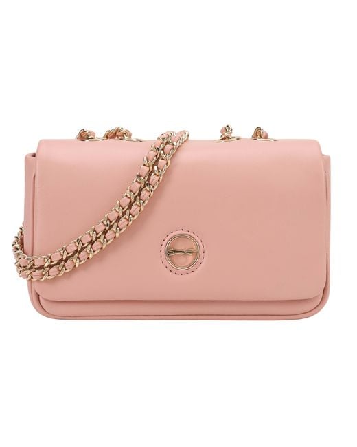 Paul Costelloe Pink Moxie Leather Crossbody Bag