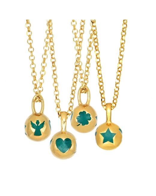 Myrto Katramadou Jewellery Yellow Melina Pendant-Plated Pine
