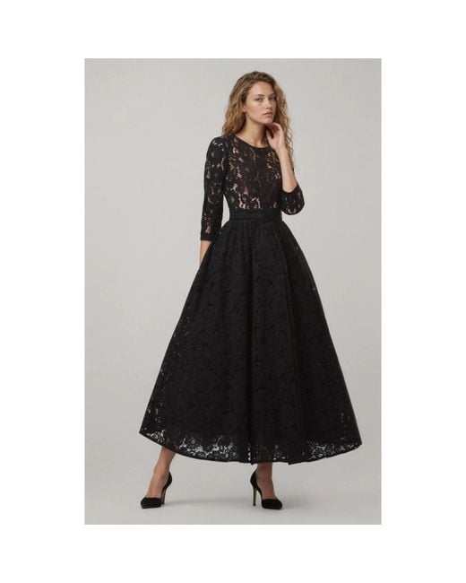 MATSOUR'I Black Lace Dress Viktoria