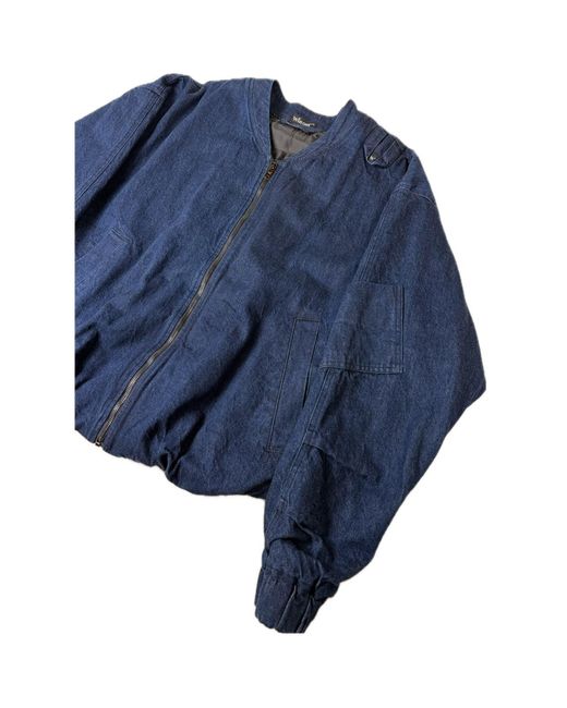 Win Out Blue Balloon Denim Bomber for men