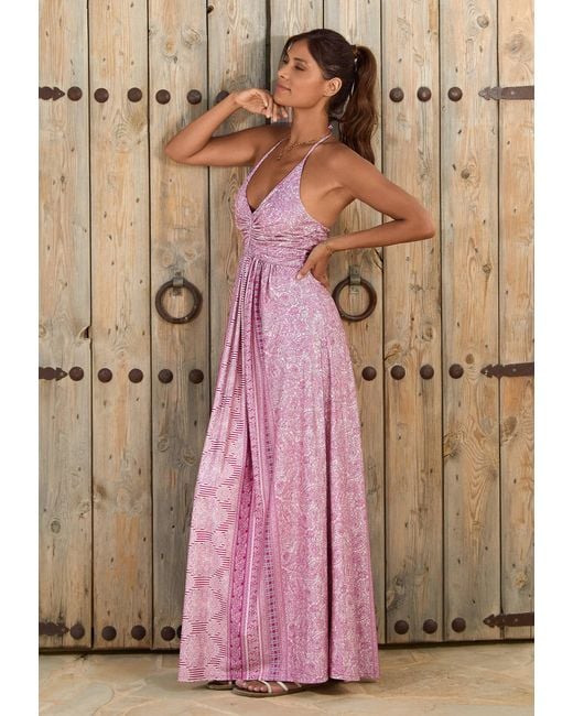 Chic by Lirette Pink Halter Dress Guna