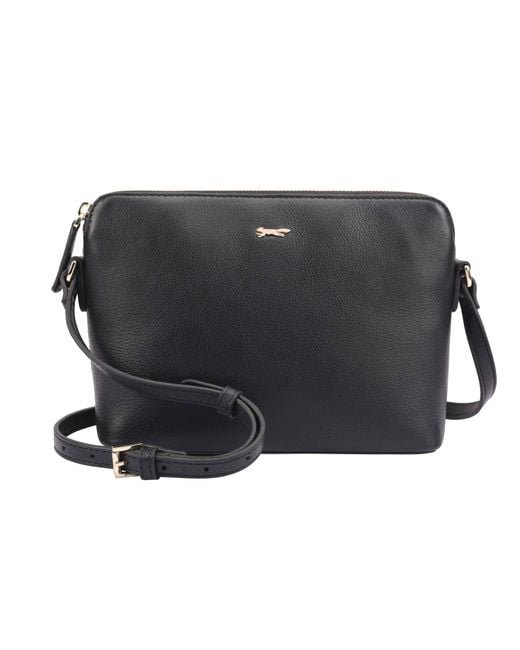 Paul Costelloe Black Lenya Leather Crossbody Bag