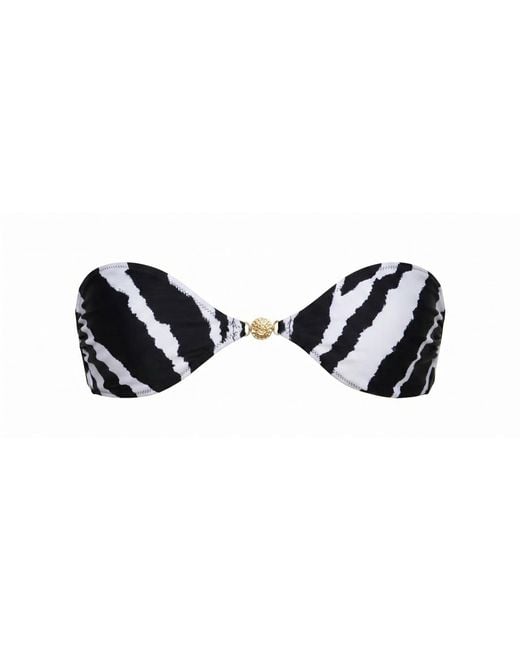 Sunkissed Black Le Bandeau Strapless Top