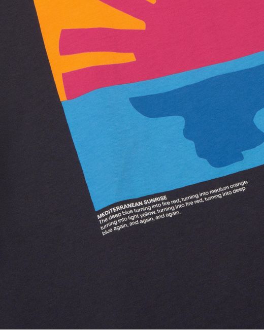 Thinking Mu Blue Mediterranean Sunrise Zach T-Shirt for men