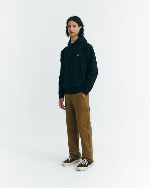 Thinking Mu Black Simon Hoodie Back Sun for men