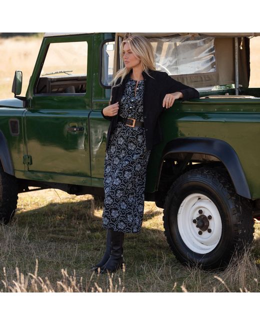 At Last Blue Meg Midi Dress