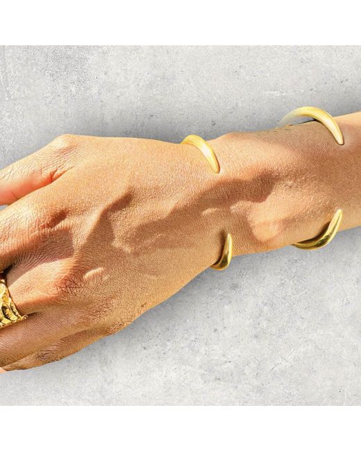 Aki Roc Jewelry Metallic The Inca Open Cuff Bracelet
