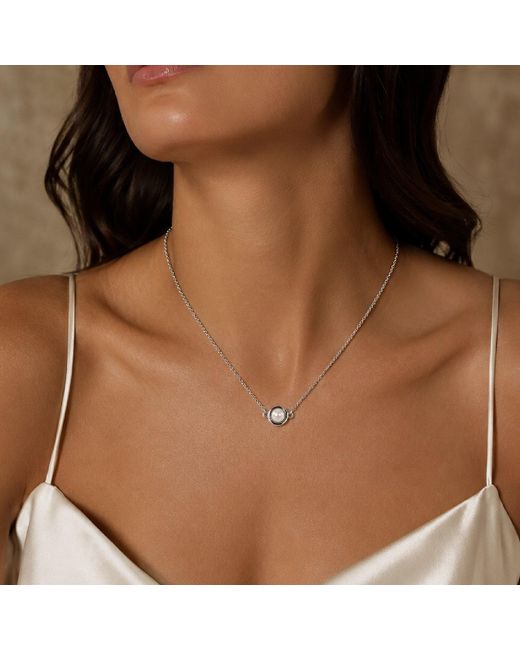 Unaloe Metallic Natural Pearl Necklace
