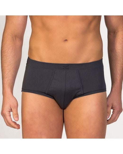Zd - Zero Defects Blue Track Brief Organic Cotton for men