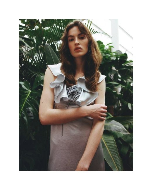 Lisa The Label Blue Le Jardin Peony Dress