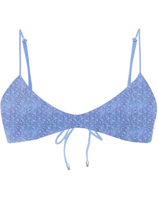 Blackbough Swim Blue Natalie Scoop Neck Top Oceania Crochet