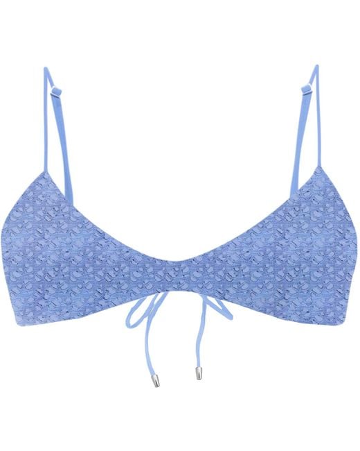 Blackbough Swim Blue Natalie Scoop Neck Top Oceania Crochet