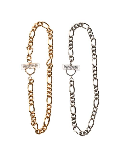 Iostudio Metallic Glam Chain Mantel Necklace