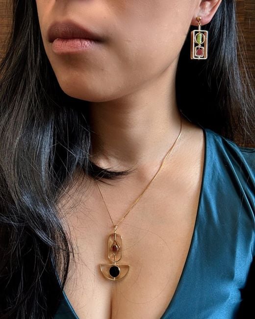Aracheli Studio White Art X Nephrite Jade Earrings