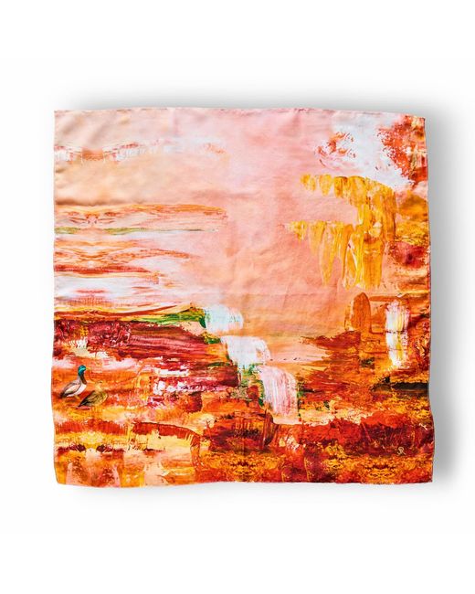 Josie's Editions Orange Crimson Currents Classic Square