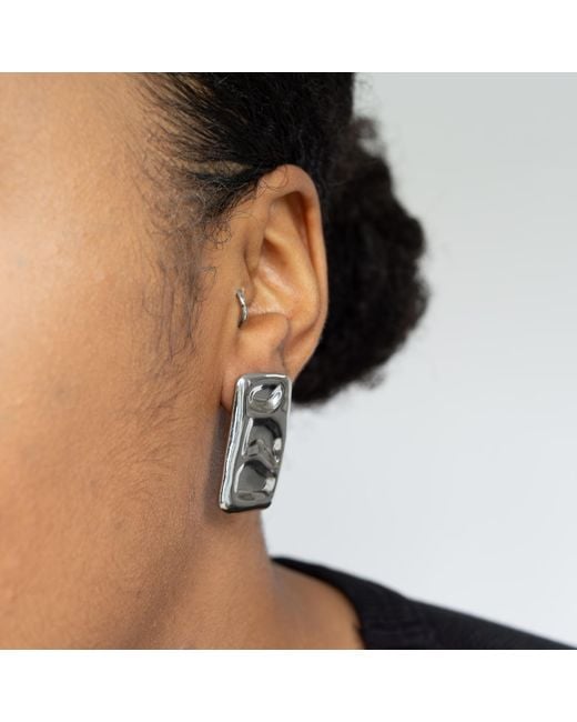 Superdivajewellery Metallic Vanessa Square Drop Earrings