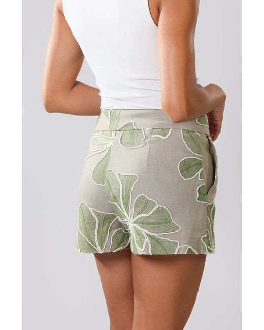 Traffic People Green Grace & Maude And Floral Grace Shorts