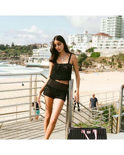 Gunes Swim Black Ink Rose Cami