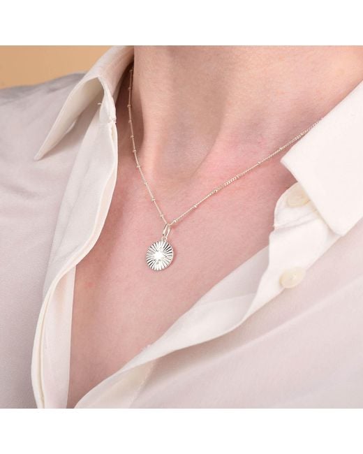 Nellou Jewellery Metallic Shining Star Necklace Plated Sterling