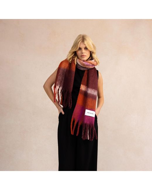 Arctic Fox & Co. Red The Stockholm Scarf Autumnal Falls