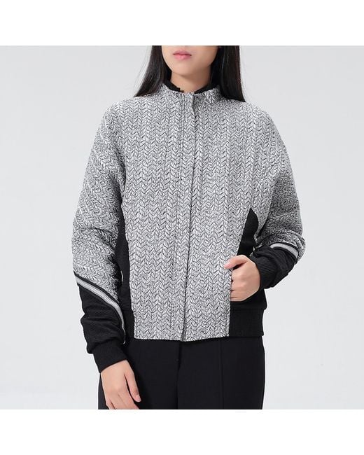 Smart and Joy Gray Bi-Color Bumper Jacket