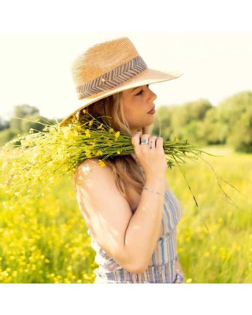 Shaded the Label Neutrals Willowmere Natural Bleached Straw Fedora Hat