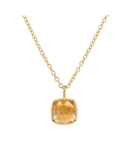 Auree Jewellery Metallic Brooklyn Citrine & Vermeil Necklace