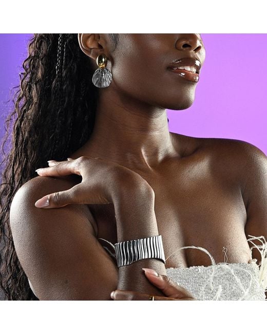 Superdivajewellery White Montego Glow Cuff