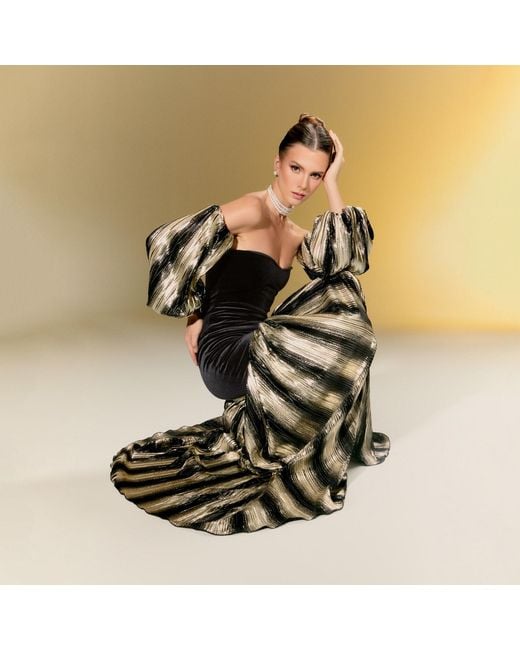 Nur Karaata Black Bastille Gown