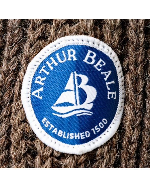 Arthur Beale Gray Erebus Boat Neck Pullover for men
