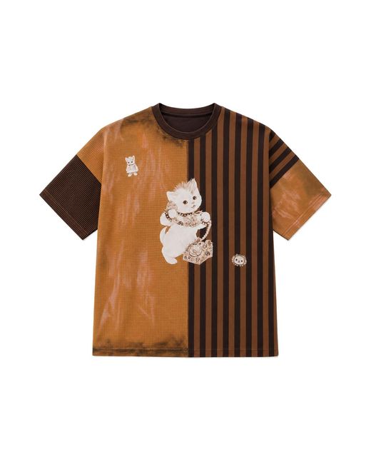 Castaneda Brown Neutrals Sepia Short Sleeve T-Shirt One for men