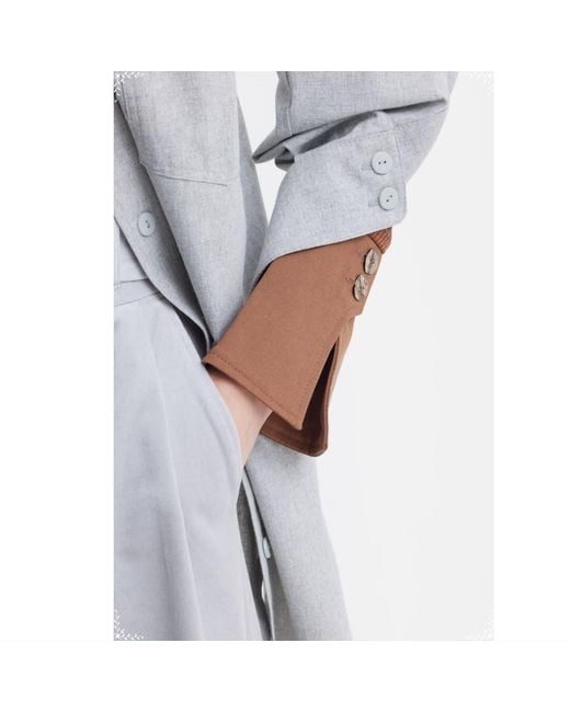 Julia Allert Gray Velvet High Waist Trousers