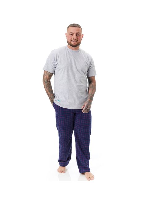 Lounge Blue Loungewear Trousers-Pants Long Length Atlantic Puffin Design for men