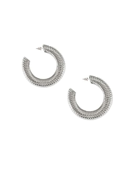 Maison De Gala Metallic Iris Hoop Earring